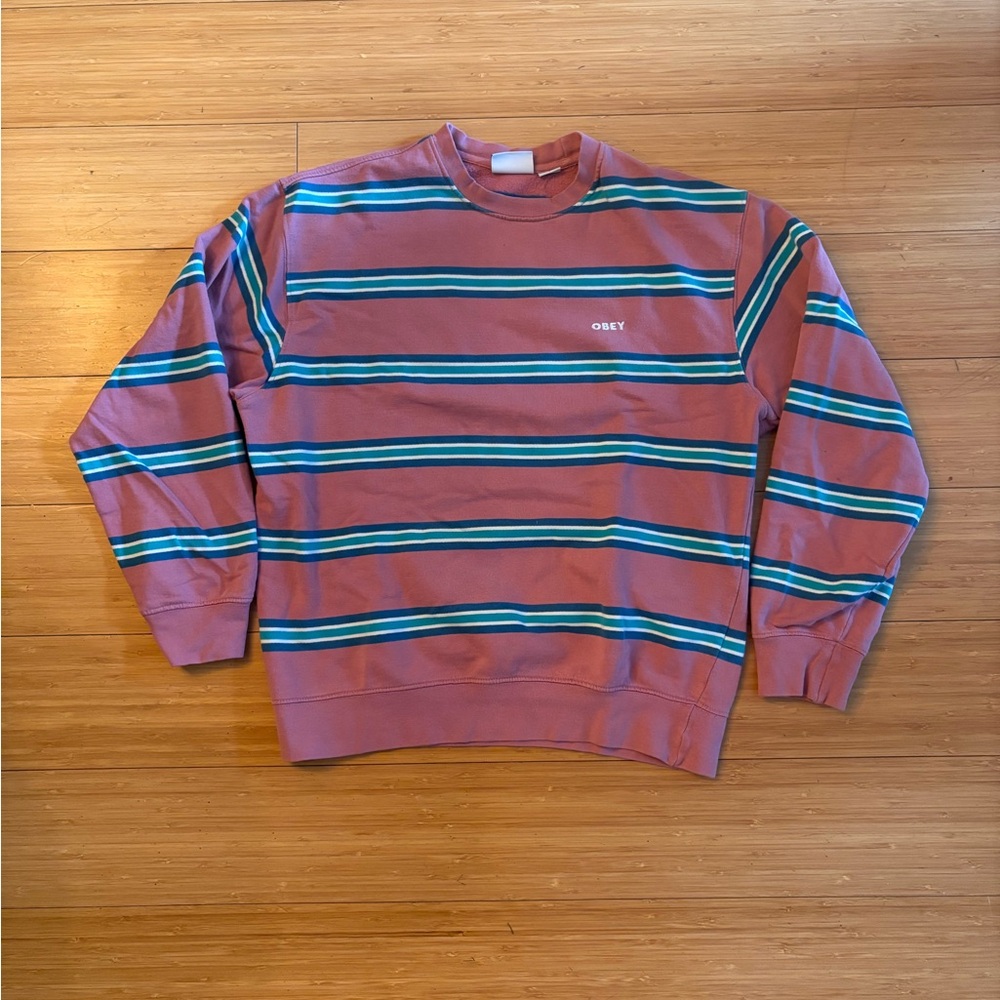 Obey Men's Striped Sweater - Multicolor
